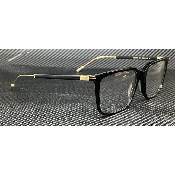 Gucci Mens Black Gold 56mm Sunglasses - Picture 4 of 4